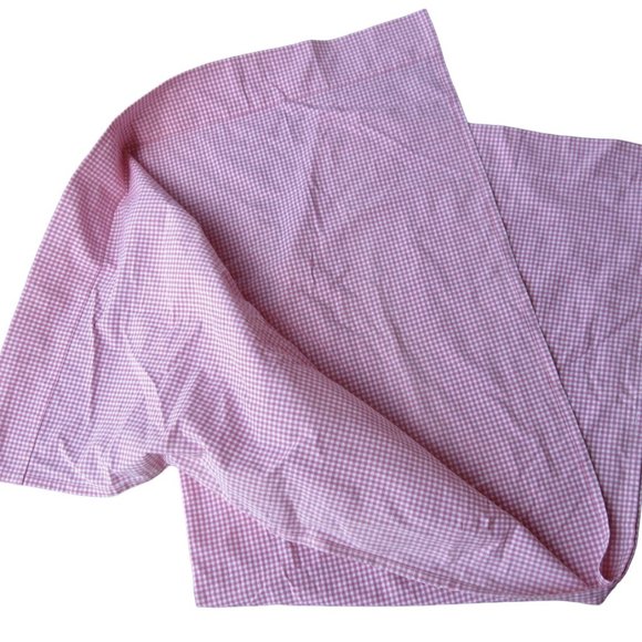 Pottery Barn Pink & White Gingham Check Unlined Curtains 2 Panels 44 x 63” PBK - Picture 4 of 7